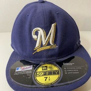 New Era Blue Milwaukee Brewers 59FIFTY Cap